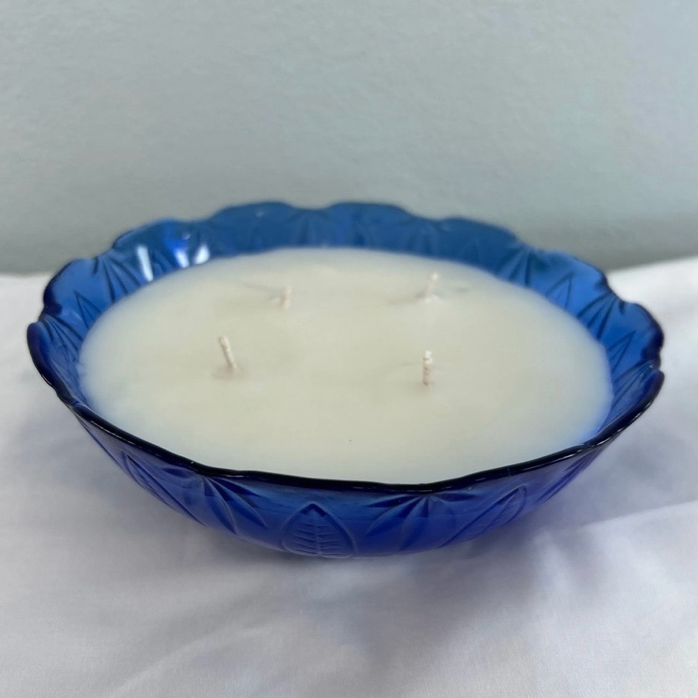 Lilac scented candle in Avon Glass Bowl